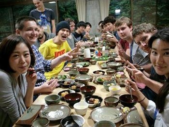 Participants enjoyed Japanese foods both for breakfast and dinner.