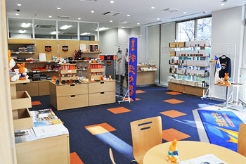 University goods are sold at the Information Space on the ground floor