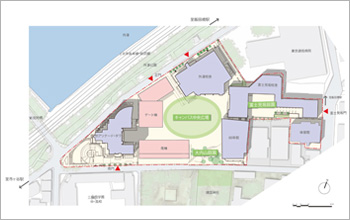 The arrangement plan of Ichigaya Campus