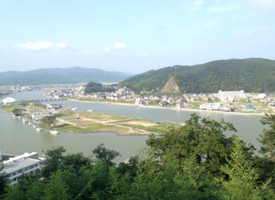 石巻市北上町の風景