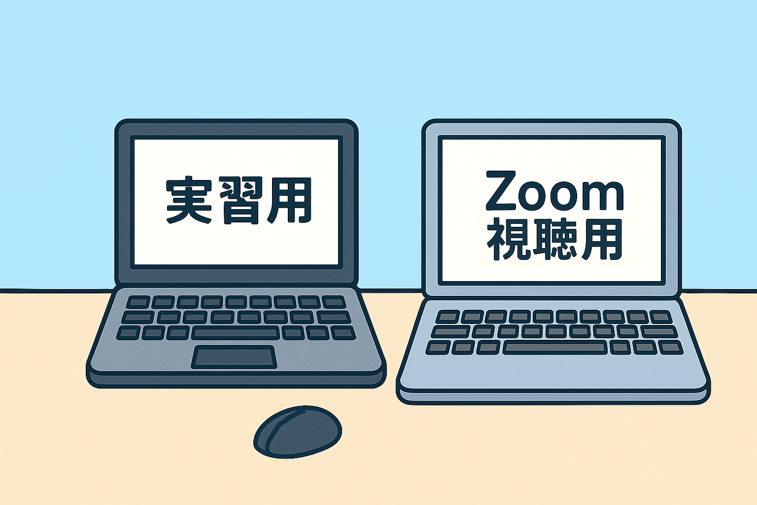 受講者案内向けの画像（ZOOM＆実習PC）シンプル.png