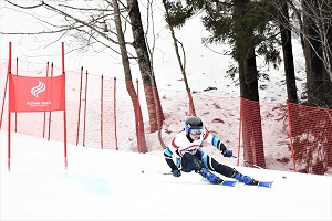 女子回転で3位入賞の林選手（写真提供:スポーツ法政新聞会）