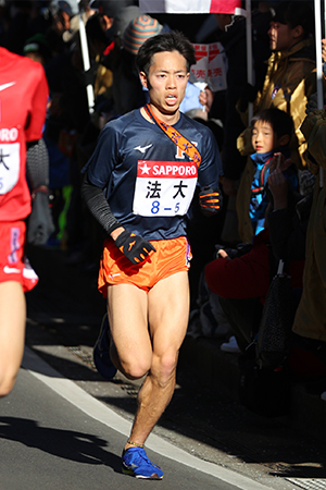 5区・青木涼真選手（生命科学部2年）