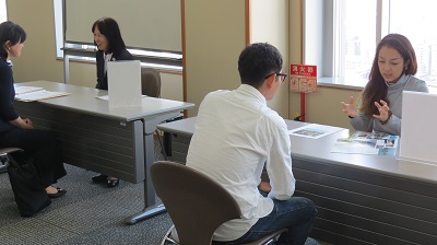 社会人学生が個別相談を行いました