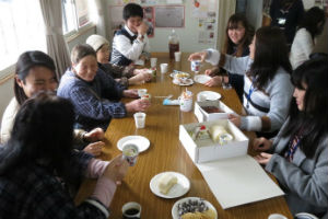 仮設住宅での交流会