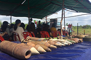 地雷・不発弾除去現場を訪問（カンボジア）
