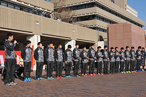 箱根駅伝に出場する陸上競技部の選手たち