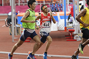 谷口選手は、2018年アジアパラ競技大会の1500mと5000m（銅メダル）に出場。撮影：日本パラ陸上競技連盟