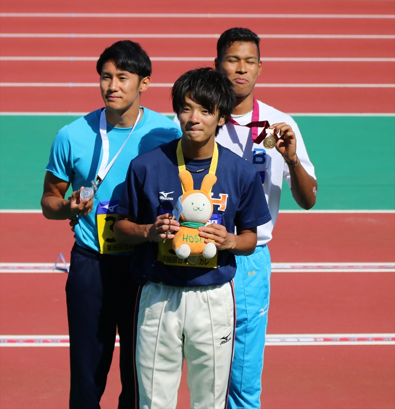 天皇賜盃第86回日本学生陸上競技対校選手権大会の結果